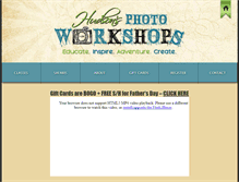 Tablet Screenshot of hudsonsphotoworkshops.com